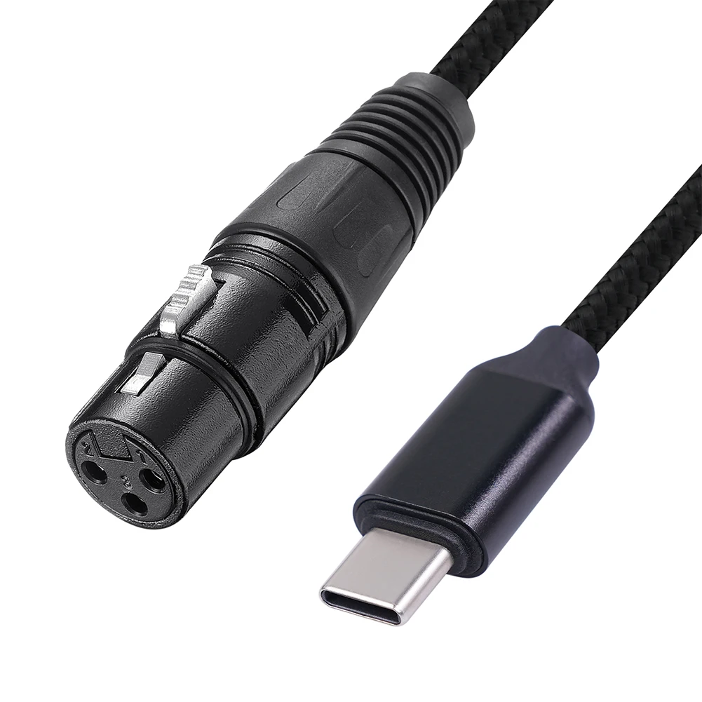 Microphone Cable 2m/3m Type-C Male To XLR 3 Pin Female Mic Link Converter Cable Studio Audio Cable Connector Cords Adapter
Microphone Cable 2m/3m Type-C Male To XLR 3 Pin Female Mic Link Converter Cable Studio Audio Cable Connector Cords Adapter