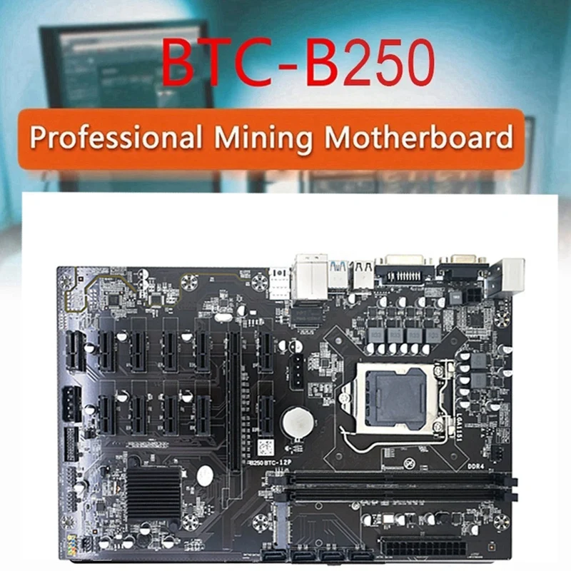 Материнская плата для майнинга B250B 12P BTC + процессор G3900 + ОЗУ DDR4 8 ГБ + вентилятор процессора + кабель SATA LGA1151 DDR4 12X PCIE слот MSATA материнская плата
Материнская плата для майнинга B250B 12P BTC + процессор G3900 + ОЗУ DDR4 8 ГБ + вентилятор процессора + кабель SATA LGA1151 DDR4 12X PCIE слот MSATA материнская плата