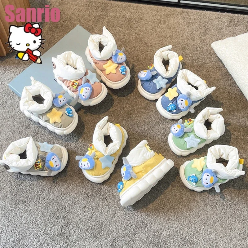 Sanrio Pachacco Kawaii Мультяшные Детские хлопковые туфли зимние Нескользящие водонепроницаемые теплые домашние хлопковые тапочки симпатичные новые хлопковые туфли
Sanrio Pachacco Kawaii Мультяшные Детские хлопковые туфли зимние Нескользящие водонепроницаемые теплые домашние хлопковые тапочки симпатичные новые хлопковые туфли