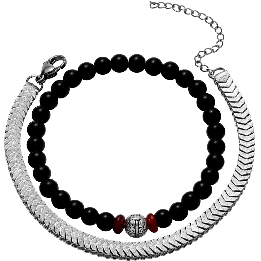 Men Wrist Bracelet Bracelets Jewelrychain Male Beaded Double Layer Personality Cool Hop Hip Style Decor Fashion Gift Hand Band
Men Wrist Bracelet Bracelets Jewelrychain Male Beaded Double Layer Personality Cool Hop Hip Style Decor Fashion Gift Hand Band