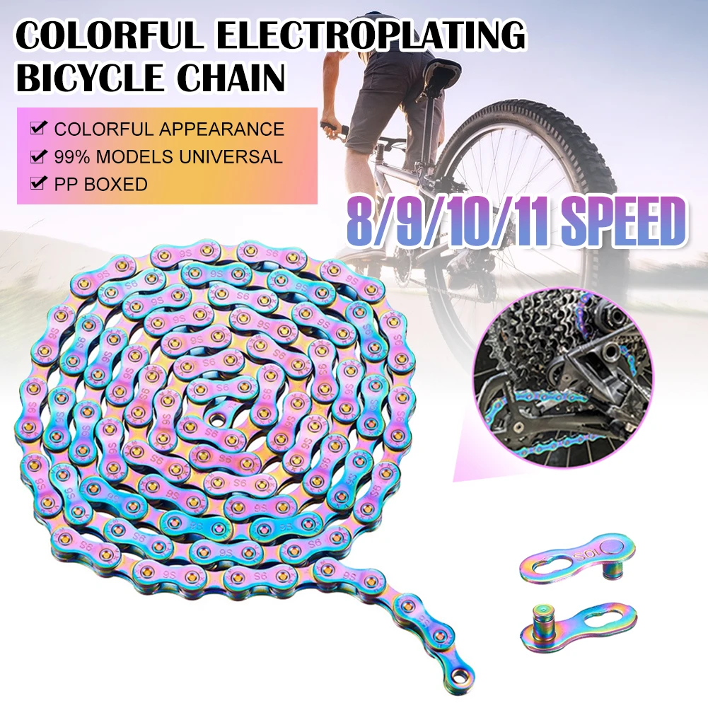 Bike Chain 6/7/8/9/10/11 Speed Mountain Bike Chain 116 Links MTB Road Folding Bike Chain With 1 Pair Missing Links Bicycle Part
Bike Chain 6/7/8/9/10/11 Speed Mountain Bike Chain 116 Links MTB Road Folding Bike Chain With 1 Pair Missing Links Bicycle Part