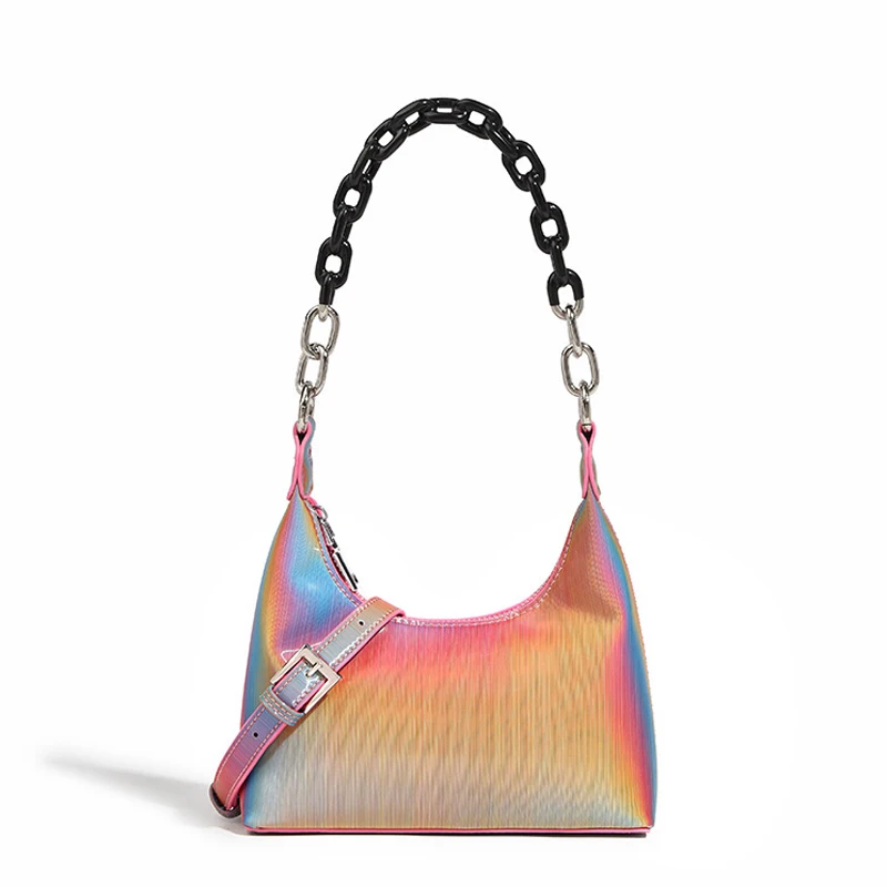 Luxury Designer Gradient Chain Underarm Bag Female Handbags New Fashion Trendy Portable Mobile Women's Shoulder Bags
Luxury Designer Gradient Chain Underarm Bag Female Handbags New Fashion Trendy Portable Mobile Women's Shoulder Bags