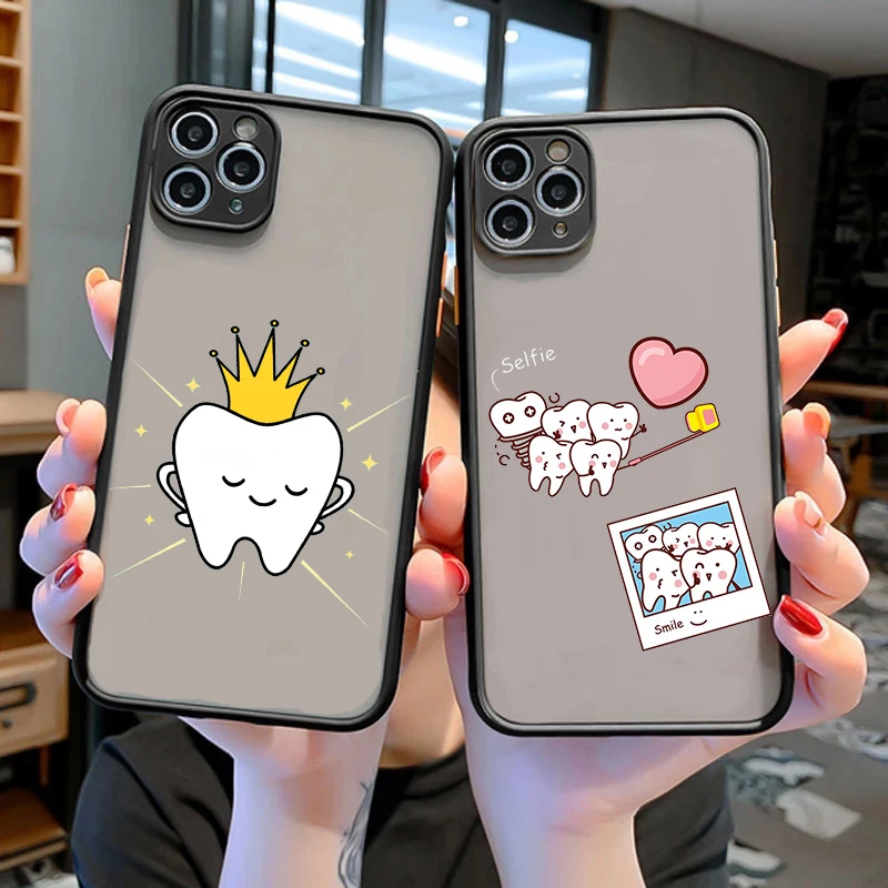 Catoon Dentist Teeth Tooth Cellphone Bumper Clear Matte PC Back Phone Case For iphone 11 12 13 14 Pro XS Max 7 8 Plus X XR case
Catoon Dentist Teeth Tooth Cellphone Bumper Clear Matte PC Back Phone Case For iphone 11 12 13 14 Pro XS Max 7 8 Plus X XR case