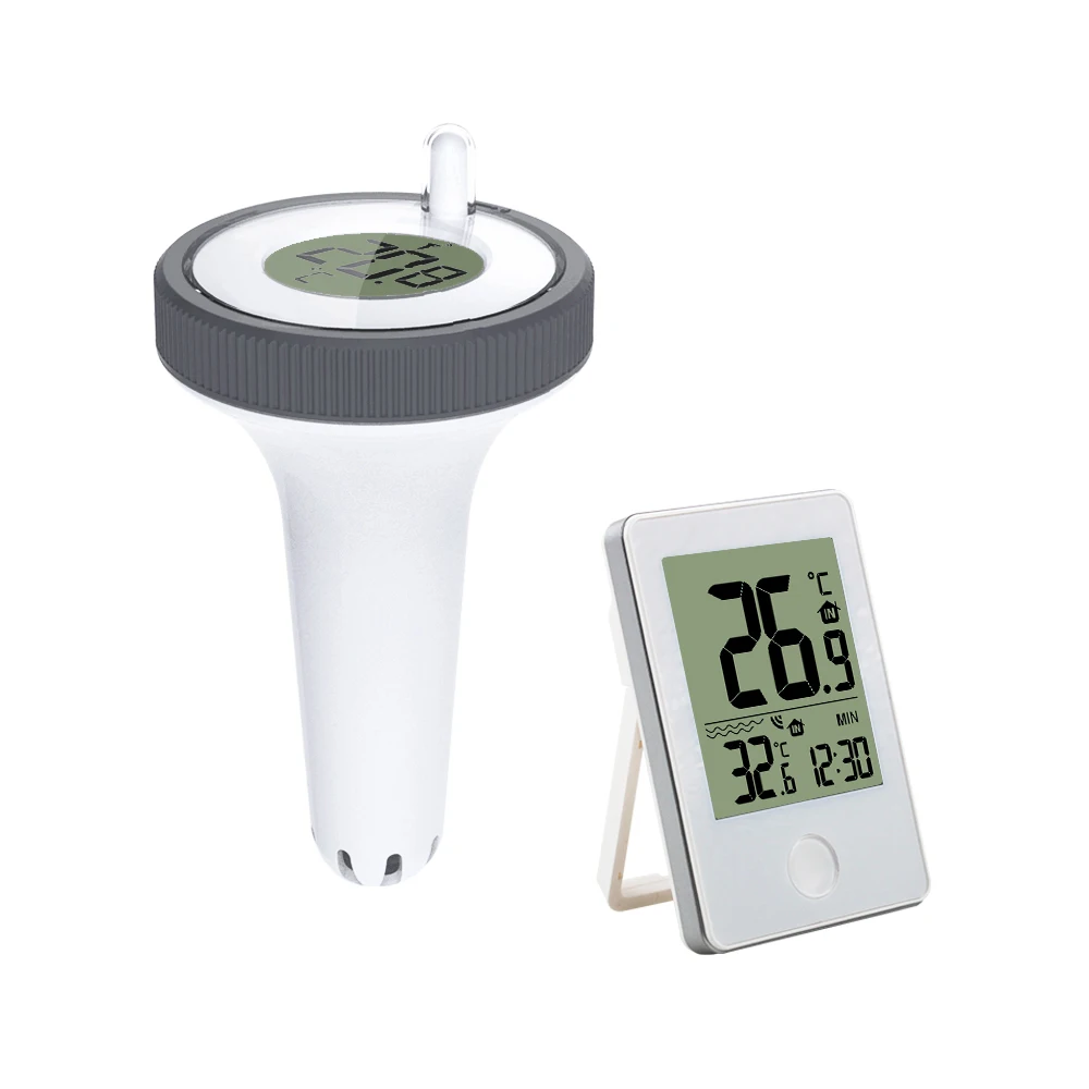 

Цифровой беспроводной термометр FanJu для плавающего бассейна, часы с дистанционным управлением для спа, аквариумов, бассейна, воды
