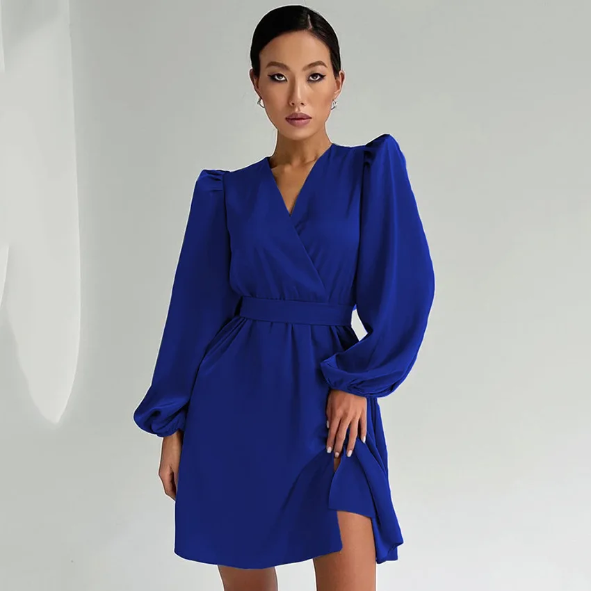 New Spring Autumn Elegant Office Lady Lantern Sleeve Patchwork long sleeve party women dresses sexy dress
New Spring Autumn Elegant Office Lady Lantern Sleeve Patchwork long sleeve party women dresses sexy dress