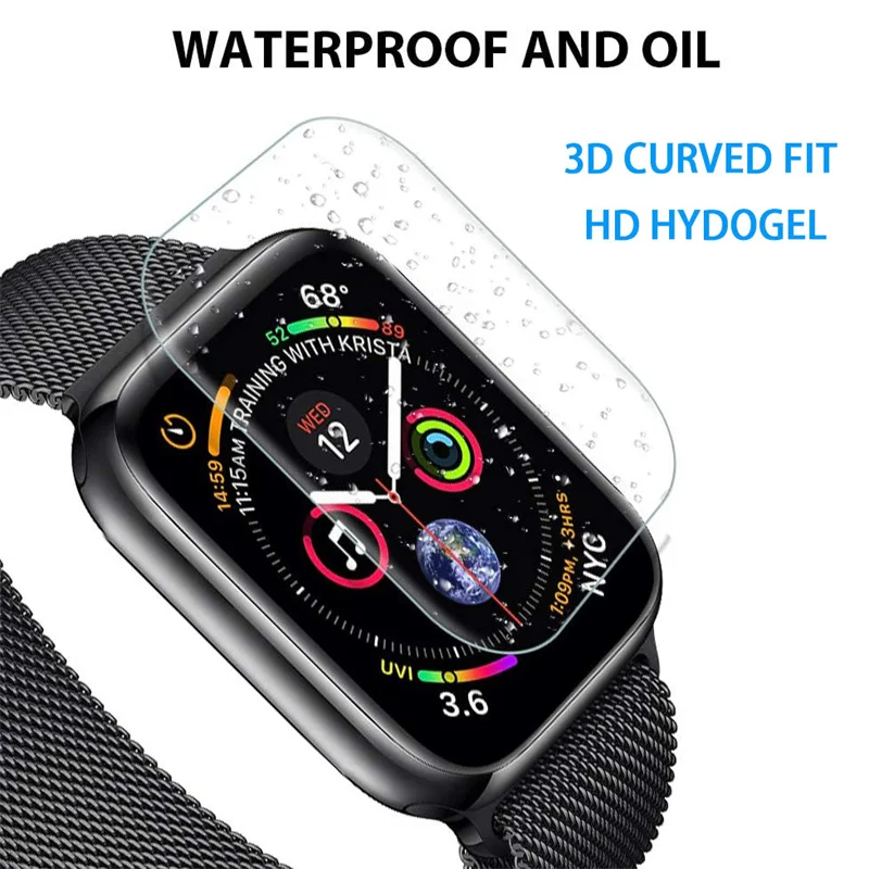 Защита экрана для Apple Watch 38 мм 40 мм 41 мм 42 мм 44 мм 45 мм, водонепроницаемая Гидрогелевая пленка, не закаленное стекло для Iwatch 7/6/SE/5/4/3
Защита экрана для Apple Watch 38 мм 40 мм 41 мм 42 мм 44 мм 45 мм, водонепроницаемая Гидрогелевая пленка, не закаленное стекло для Iwatch 7/6/SE/5/4/3