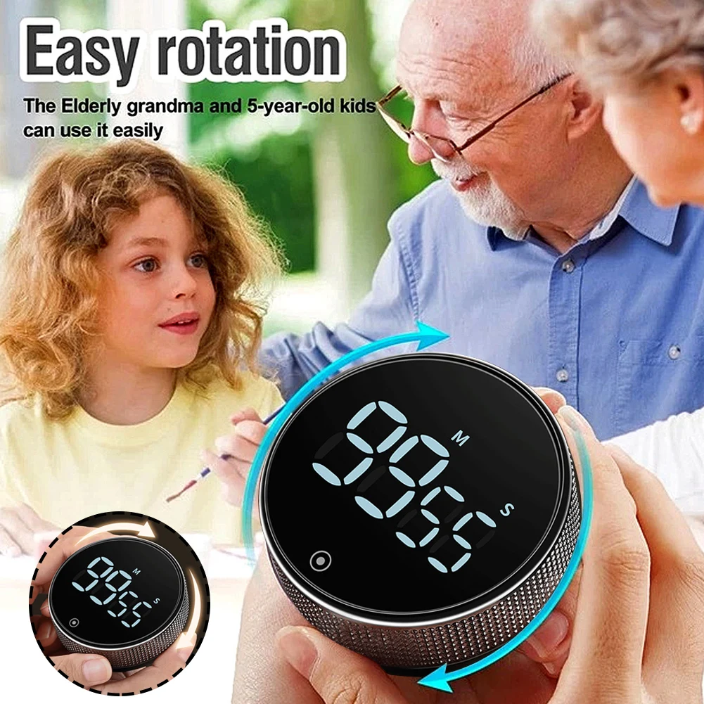 Magnetic Kitchen Timer Cooking Shower Study Electronic LED Stopwatch Self Regulating Rotary Countdown Alarm Clock
Magnetic Kitchen Timer Cooking Shower Study Electronic LED Stopwatch Self Regulating Rotary Countdown Alarm Clock