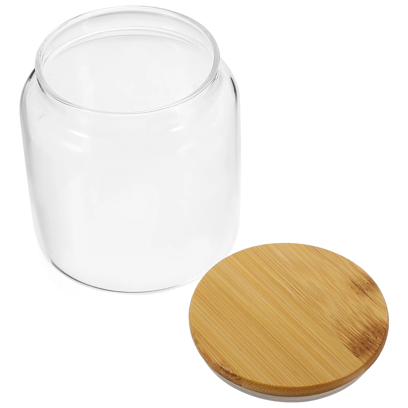 Glass Tea Can Transparent Grains Container Glass Holder Storage Holder Glass Canister with Bamboo Lid
Glass Tea Can Transparent Grains Container Glass Holder Storage Holder Glass Canister with Bamboo Lid