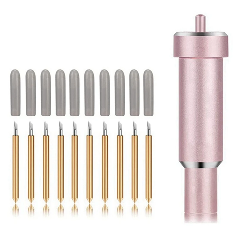 10Pcs Fine Point Knives Plotter Blade Cutting Vinyl Cutter +1Pc Blade Holder For Explore One Explore Air And Air 2
10Pcs Fine Point Knives Plotter Blade Cutting Vinyl Cutter +1Pc Blade Holder For Explore One Explore Air And Air 2