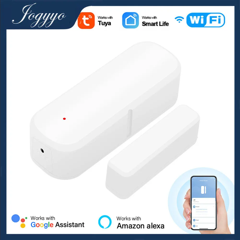 Tuya WiFi Door Sensor Open/Close Detector Window Door Sensor APP Remote Control Linked Alarm Smartlife Support Alexa Google Home 
Tuya WiFi Door Sensor Open/Close Detector Window Door Sensor APP Remote Control Linked Alarm Smartlife Support Alexa Google Home