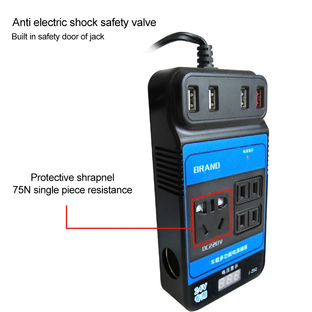 Converter Trip Power Inverter DC12V 24V To DC110V/220V LED Display Overcurrent Protection Overload Protection Universal New
Converter Trip Power Inverter DC12V 24V To DC110V/220V LED Display Overcurrent Protection Overload Protection Universal New