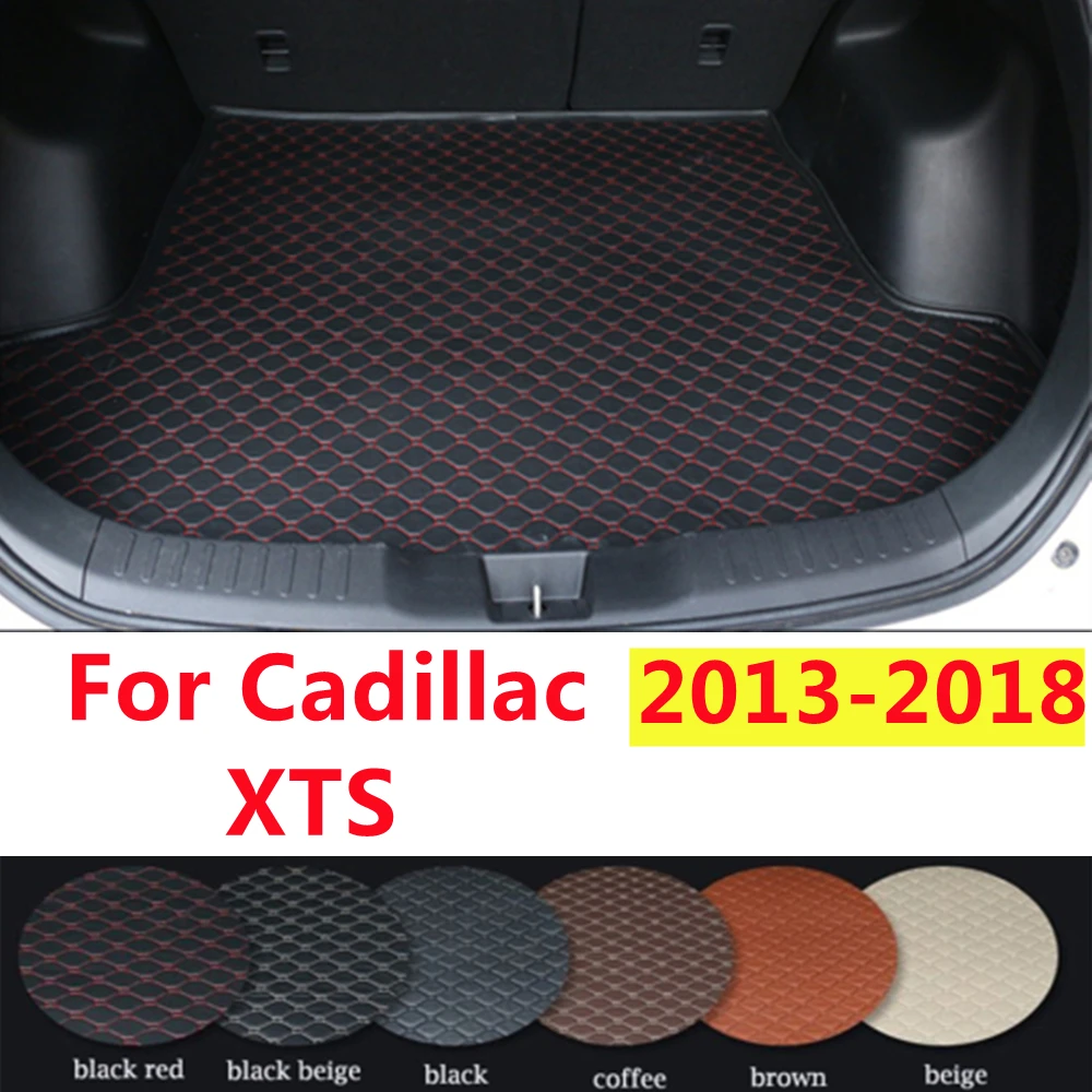 

SJ Custom подходит для Cadillac XTS 2013-14-15-16-2018 водонепроницаемый автомобильный коврик для багажника авто задний поднос для багажника поднос для грузового ковра протектор