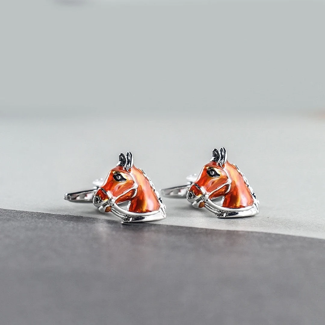 Buy 1 Get 1Cufflinks Horse Orange Enamel Bronze Mens Cufflinks for Shirts Luxury Man Cufflink High Quality Shirt Jewelry Men Set
Buy 1 Get 1Cufflinks Horse Orange Enamel Bronze Mens Cufflinks for Shirts Luxury Man Cufflink High Quality Shirt Jewelry Men Set
