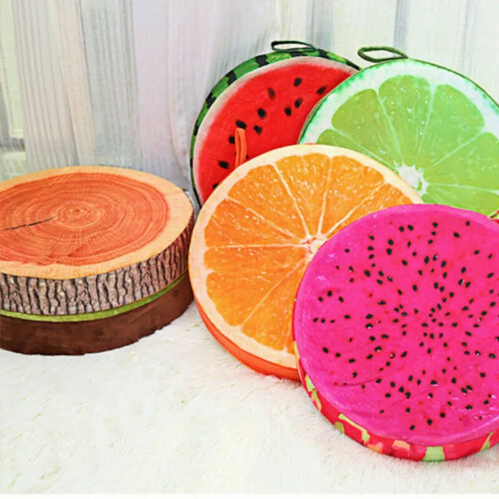 New Creative Fruit Seat Cushion Plush Sofa Bedroom Living Room Throw Pillow Garden Chair Cover Floor Round Shape Home Decoration
New Creative Fruit Seat Cushion Plush Sofa Bedroom Living Room Throw Pillow Garden Chair Cover Floor Round Shape Home Decoration