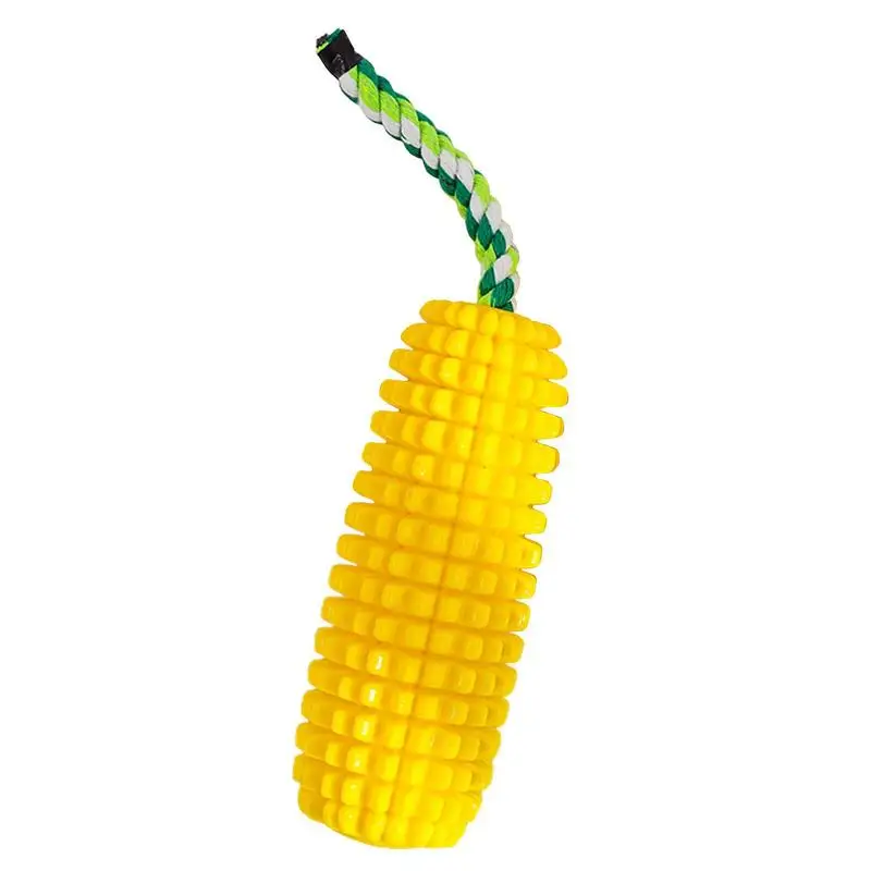 

Pet Dog Chewing Toys Teething Chew Corn For Aggressive Chewers Reusable Interactive Dog Toy Squeaky Dog Toothbrush Toy