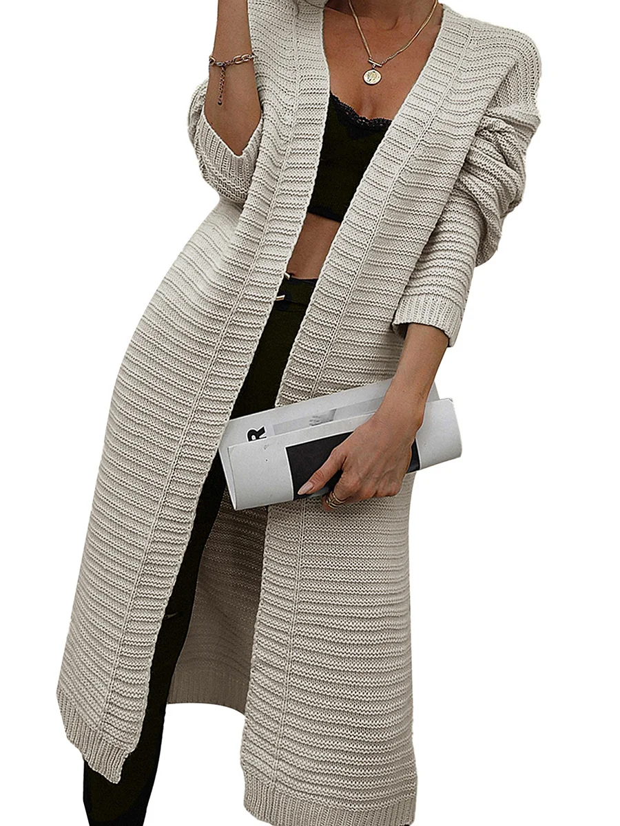 Women s Oversized Knit Cardigan Sweater Coat with Long Sleeves and Open Front for Casual Fall and Winter Outfits
Women s Oversized Knit Cardigan Sweater Coat with Long Sleeves and Open Front for Casual Fall and Winter Outfits