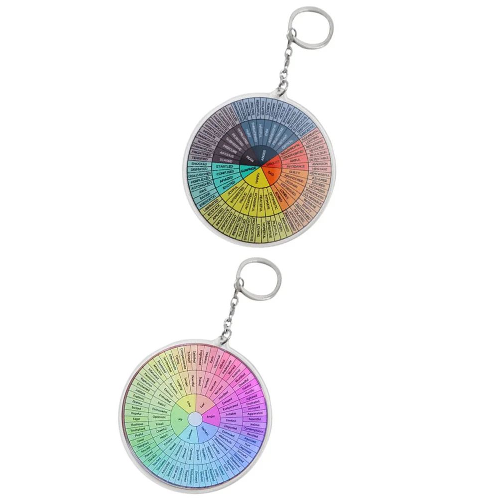 2Pcs Feeling Wheel Key Ring Emotion Wheel Keychain Portable Feeling Wheel Feeling Wheel Pendant
2Pcs Feeling Wheel Key Ring Emotion Wheel Keychain Portable Feeling Wheel Feeling Wheel Pendant