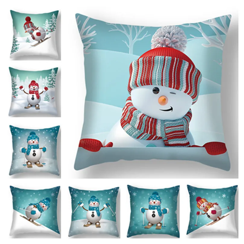 Home Decor Christmas Gifts Christmas New Year Snowman Print Cushion Cover Christmas Ornaments 45x45cm funda de almohada
Home Decor Christmas Gifts Christmas New Year Snowman Print Cushion Cover Christmas Ornaments 45x45cm funda de almohada