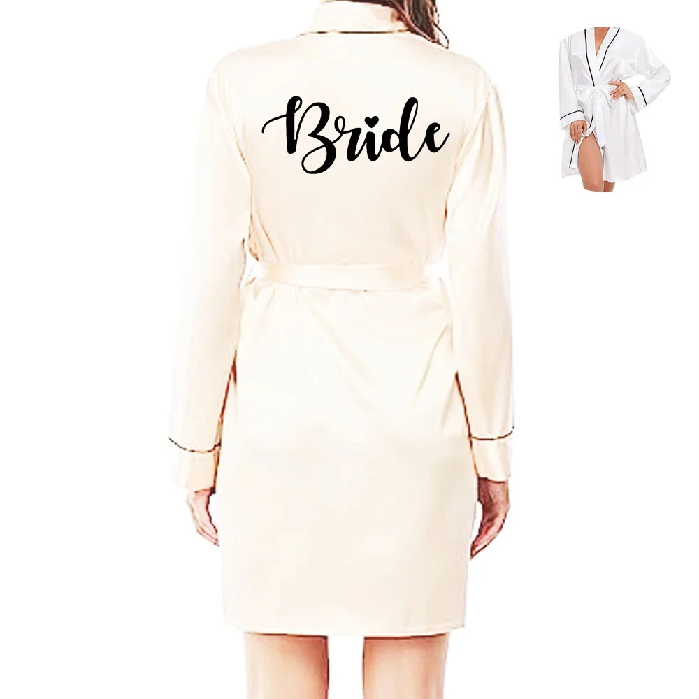 Bride Bridesmaid Wedding Robe Kimono Bathrobe Gown Nightgown Casual Satin Short Women Sexy Nightwear Sleepwear MXK6017
Bride Bridesmaid Wedding Robe Kimono Bathrobe Gown Nightgown Casual Satin Short Women Sexy Nightwear Sleepwear MXK6017