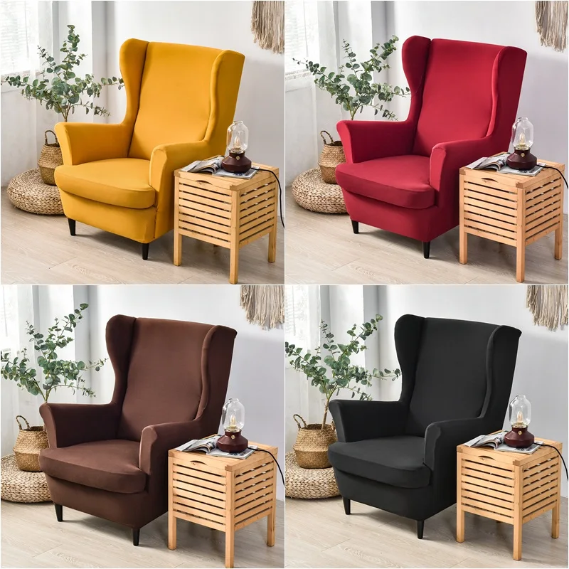 2023 Solid Color Wing Chair Cover Stretch Spandex Armchair Covers Europe Removable Relax Sofa Slipcovers With Seat Cushion
2023 Solid Color Wing Chair Cover Stretch Spandex Armchair Covers Europe Removable Relax Sofa Slipcovers With Seat Cushion