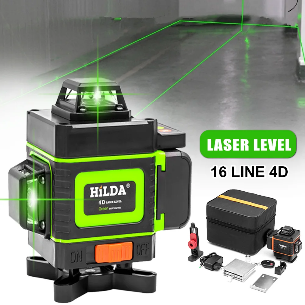 UYANGG 16 Lines 4D Laser Level Green Line Self-Leveling 360 Horizontal And Vertical Super Powerful Laser Level Green Beam Laser
UYANGG 16 Lines 4D Laser Level Green Line Self-Leveling 360 Horizontal And Vertical Super Powerful Laser Level Green Beam Laser