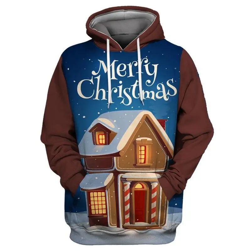 Christmas cabin pattern children's pullover 3D printed couple streetwear loose hoodies men and women trend hooded Tracksuit coat
Christmas cabin pattern children's pullover 3D printed couple streetwear loose hoodies men and women trend hooded Tracksuit coat