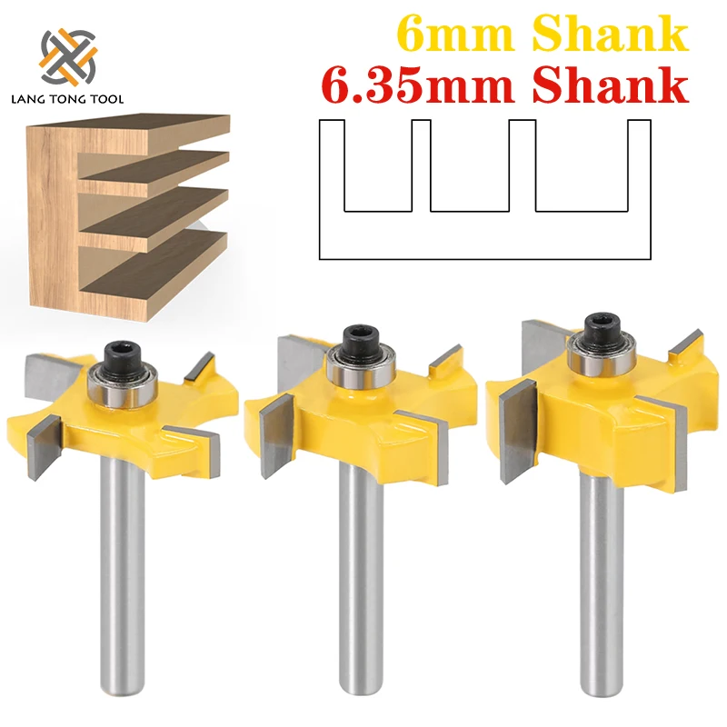 6mm/6.35mm Shank T type bearings wood milling cutter Industrial Grade Rabbeting Bit woodworking tool router bits for wood LT009
6mm/6.35mm Shank T type bearings wood milling cutter Industrial Grade Rabbeting Bit woodworking tool router bits for wood LT009
