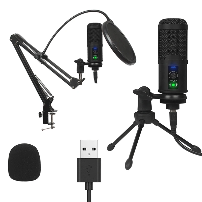BM-65 Profession Condenser Microphone USB Plug for Laptop Computer Bracket Stand Gaming Stream Mic Live Broadcast Radio KTV
BM-65 Profession Condenser Microphone USB Plug for Laptop Computer Bracket Stand Gaming Stream Mic Live Broadcast Radio KTV