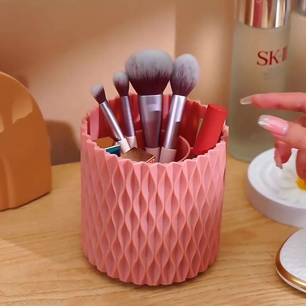 360° Rotating Makeup Brush Holder Portable Desktop Makeup Organizer Cosmetic Storage Box Make Up Tools spinning Pencil Case
360° Rotating Makeup Brush Holder Portable Desktop Makeup Organizer Cosmetic Storage Box Make Up Tools spinning Pencil Case