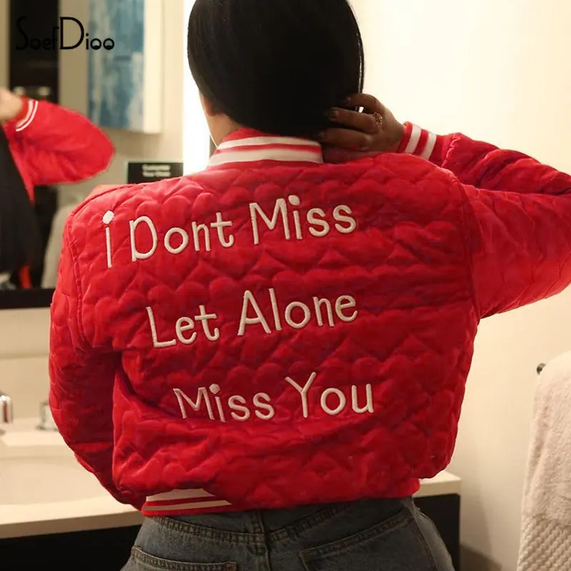 Soefdioo Letter Embroidery Cotton Jackets Women Hipster Long Sleeve Single Breasted Coat Crop Top Fall Winter 2022 Streetwear
Soefdioo Letter Embroidery Cotton Jackets Women Hipster Long Sleeve Single Breasted Coat Crop Top Fall Winter 2022 Streetwear