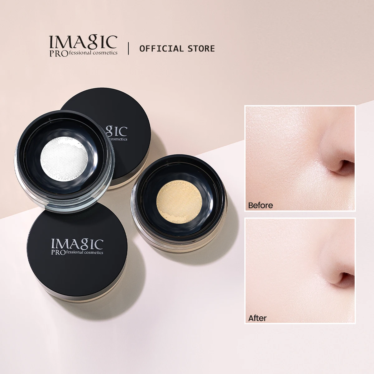 IMAGIC Face Loose Powder Matte Setting With Puff Mineral Face Makeup Oil Control Natural Long Lasting Transparent Cosmetics
IMAGIC Face Loose Powder Matte Setting With Puff Mineral Face Makeup Oil Control Natural Long Lasting Transparent Cosmetics