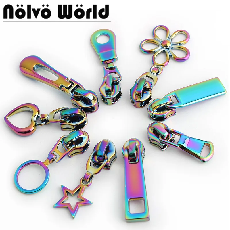 10-50pcs 9 styles 5 colors rainbow 5# nylon coil zipper fashion stars puller for Make bag clothing fashion zipper sliders
10-50pcs 9 styles 5 colors rainbow 5# nylon coil zipper fashion stars puller for Make bag clothing fashion zipper sliders