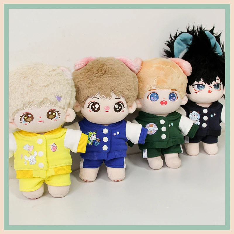 Handmade 2pc Baseball Suit Multicolor Coat 20cm/fat Body Lovely Casual Sports Suit Plush Dolls Outfit Clothes
Handmade 2pc Baseball Suit Multicolor Coat 20cm/fat Body Lovely Casual Sports Suit Plush Dolls Outfit Clothes