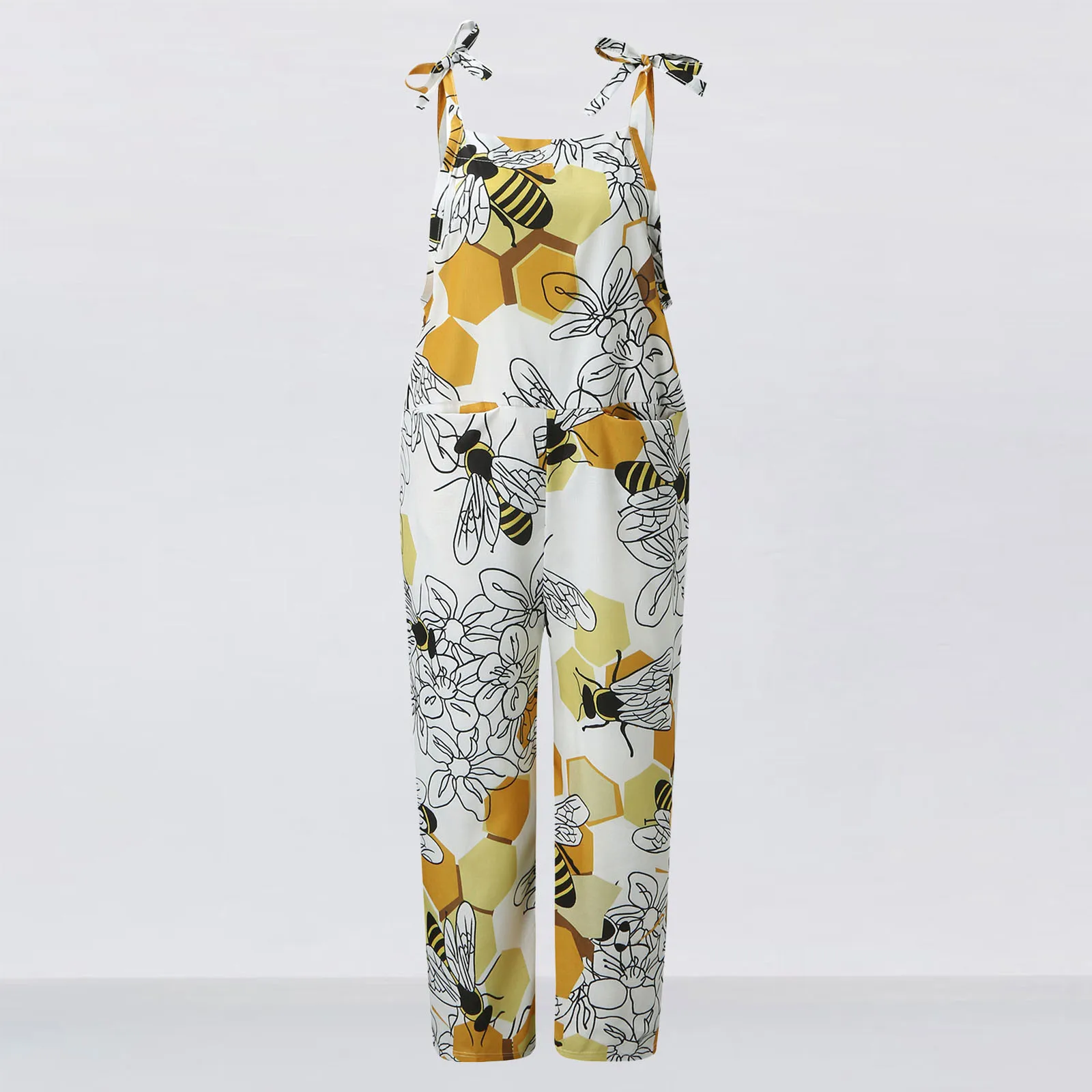 Women Casual Print Pocket Romper Long Playsuit Adjustable Spaghetti Strap Loose Jumpsuit Combinaison Femme
Women Casual Print Pocket Romper Long Playsuit Adjustable Spaghetti Strap Loose Jumpsuit Combinaison Femme