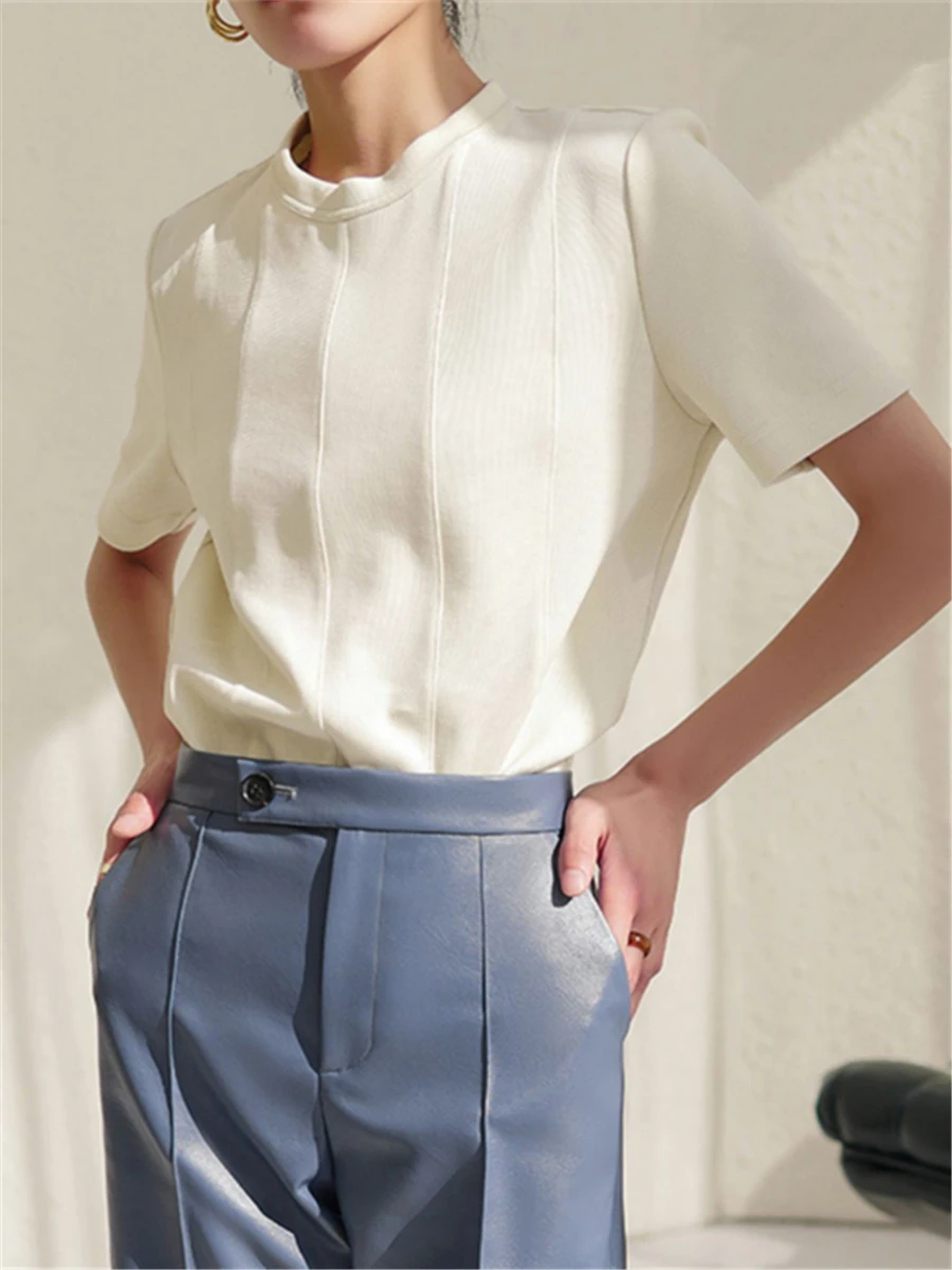 T-shirts Women 2023 Summer New Fashion Chic O-neck Short Sleeve Female Elegant Tops Stylish Ladies French Loose Solid Tees
T-shirts Women 2023 Summer New Fashion Chic O-neck Short Sleeve Female Elegant Tops Stylish Ladies French Loose Solid Tees