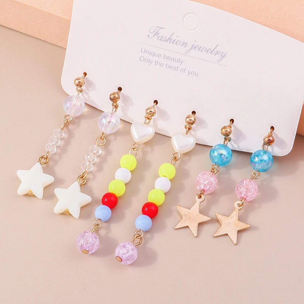 New In Bohemia Crystal Pearl Beads Earrings Sets for Women Girls Hearts Stars Earrings for Summer Beach Party Jewelry Gifts
New In Bohemia Crystal Pearl Beads Earrings Sets for Women Girls Hearts Stars Earrings for Summer Beach Party Jewelry Gifts