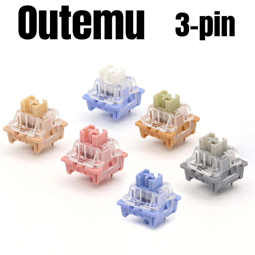 

New Outemu Switches Mechanical Keyboard Switch 3Pin Linear Clicky Tactile Switches RGB Tom Jerry Switch and "Milk" Switch Series