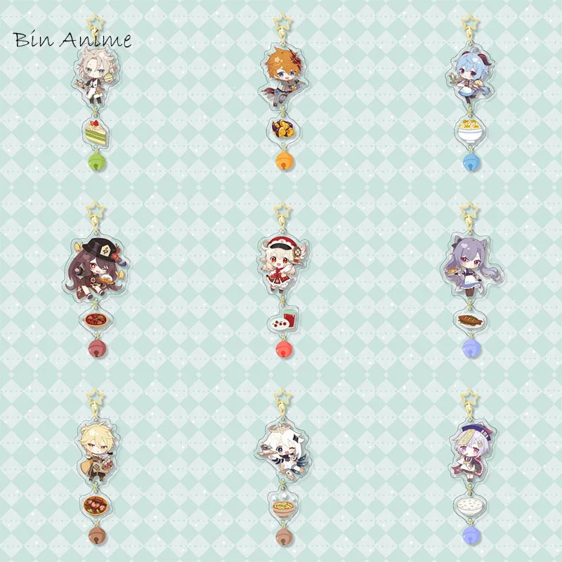 Game Genshin Impact Skewers Charm Key Chain Cartoon Print Double Sided Acrylic Bell Key Chain School Bag Charm Ornament 
Game Genshin Impact Skewers Charm Key Chain Cartoon Print Double Sided Acrylic Bell Key Chain School Bag Charm Ornament