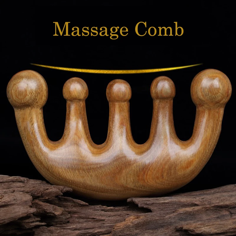 Meridian Massage Comb Five-Tooth Handleless Wooden Point Acupuncture Head Comb Wide-Tooth Sandalwood Comb Massage Head
Meridian Massage Comb Five-Tooth Handleless Wooden Point Acupuncture Head Comb Wide-Tooth Sandalwood Comb Massage Head