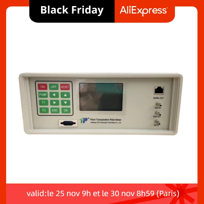 Plant Transpiration Rate Meter for Measurement Leaf Air Temperature Humidity Photosynthetic Effective Radiation Intensity
Plant Transpiration Rate Meter for Measurement Leaf Air Temperature Humidity Photosynthetic Effective Radiation Intensity