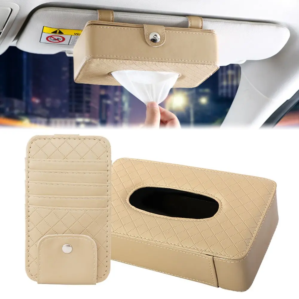 Car Storage Set Card Clip Penholder Multifunctional Tissue Box Sunglasses Case Sunshade Organizer Sun Visor Storage Bag
Car Storage Set Card Clip Penholder Multifunctional Tissue Box Sunglasses Case Sunshade Organizer Sun Visor Storage Bag
