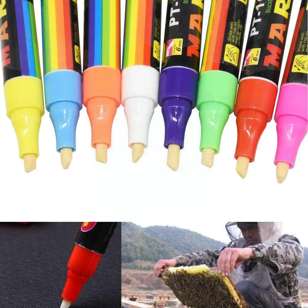 Beekeeping Marker Pen 8 Colors Optional No Fading Identification Equipment Breeding Tool Fluorescen Pen For Beekeeper Produ G6i5
Beekeeping Marker Pen 8 Colors Optional No Fading Identification Equipment Breeding Tool Fluorescen Pen For Beekeeper Produ G6i5