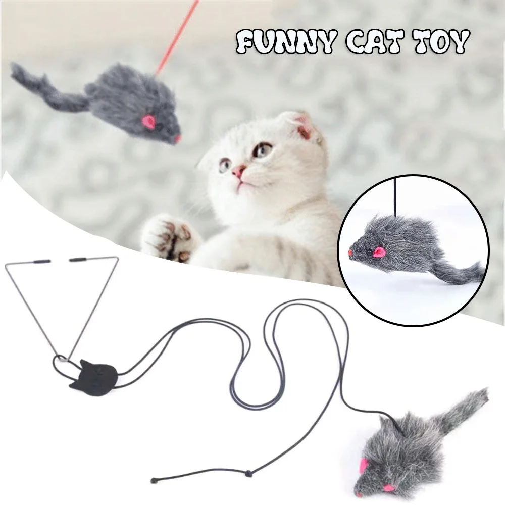 Bouncing Mouse Cat Toy Hanging Kitten Teaser Toys with Elastic Band Pet Supply Simulation Mouse for Indoor Outdoor GRSA889
Bouncing Mouse Cat Toy Hanging Kitten Teaser Toys with Elastic Band Pet Supply Simulation Mouse for Indoor Outdoor GRSA889