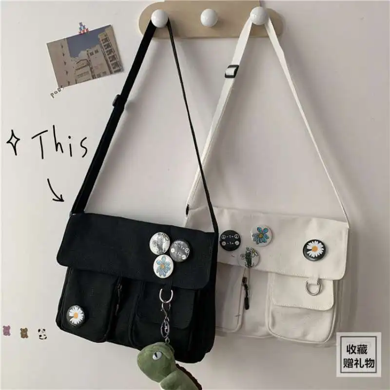 Canvas Diagonal Crossbody Bag Youth Fashion Casual Version Ladies Large Capacity Shoulder Bag Solid Color Women Messenger Bags
Canvas Diagonal Crossbody Bag Youth Fashion Casual Version Ladies Large Capacity Shoulder Bag Solid Color Women Messenger Bags