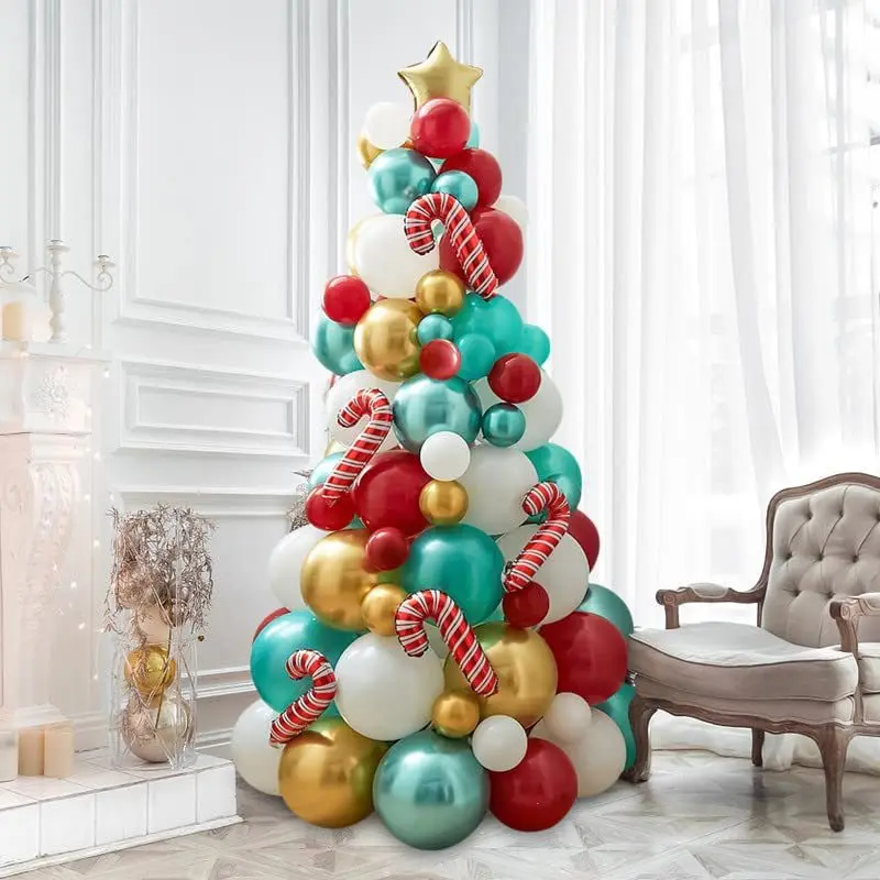 Christmas Tree Shape Balloon Tower With Star Balloon For 2024 Merry Christmas Party Decorations Kids Noel DIY Chritmas Supplies
Christmas Tree Shape Balloon Tower With Star Balloon For 2024 Merry Christmas Party Decorations Kids Noel DIY Chritmas Supplies
