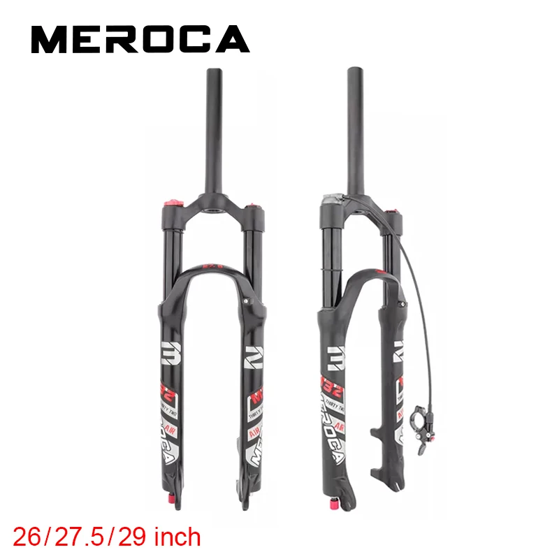 MEROCA Bicycle Fork 26/27.5/29 Inch Disc Brake Quick Release MTB Shock Absorber Oil and Gas Fork Bicycle Front Shock mtb fork
MEROCA Bicycle Fork 26/27.5/29 Inch Disc Brake Quick Release MTB Shock Absorber Oil and Gas Fork Bicycle Front Shock mtb fork