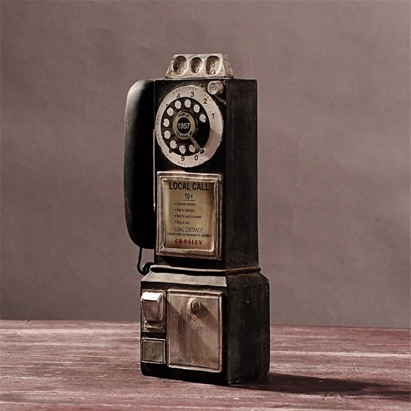 Antique Desktop Ornament Model Retro 1957 Resin Telephone Figurine Crafts Home Decor Accessories Room Decor Gift
Antique Desktop Ornament Model Retro 1957 Resin Telephone Figurine Crafts Home Decor Accessories Room Decor Gift
