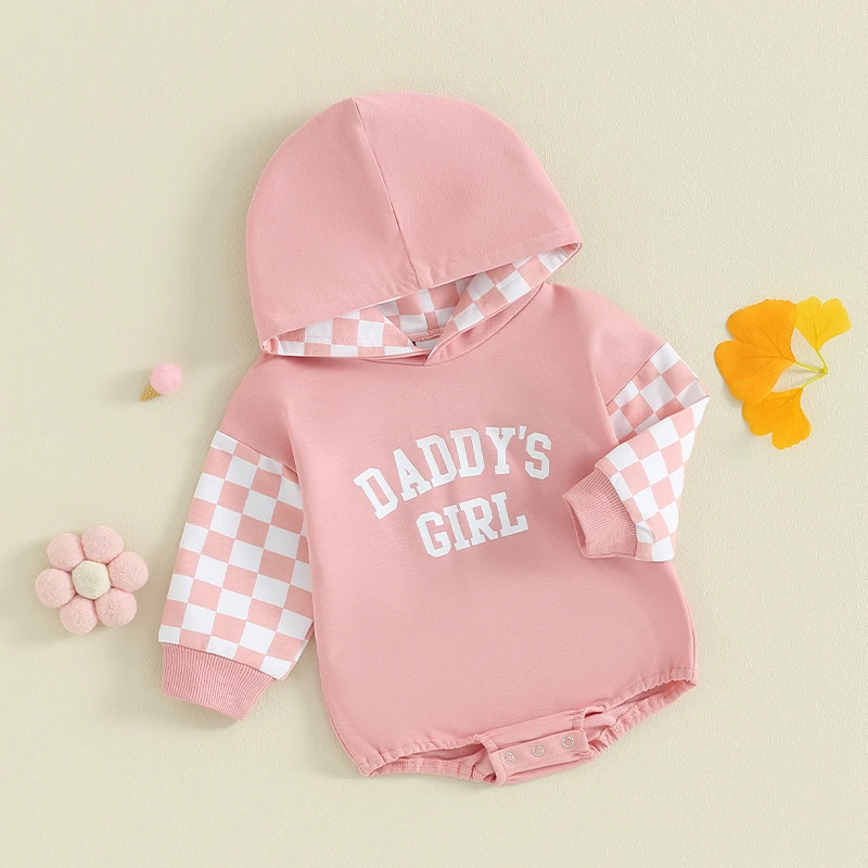 Infant Baby Clothing Girls Autumn Hooded Rompers Long Sleeve Letter Print Rompers for Kids Baby Jumpsuit For Newborn Clothes
Infant Baby Clothing Girls Autumn Hooded Rompers Long Sleeve Letter Print Rompers for Kids Baby Jumpsuit For Newborn Clothes