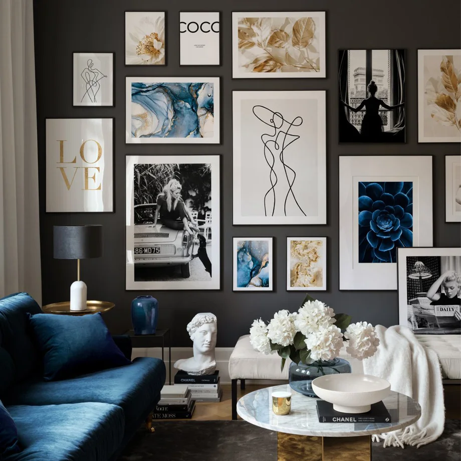 Line Art Figure Retro Movie Star Golden Flower Leaves Wall Art Canvas Painting Nordic Poster Wall Pictures For Livin Living Room
Line Art Figure Retro Movie Star Golden Flower Leaves Wall Art Canvas Painting Nordic Poster Wall Pictures For Livin Living Room