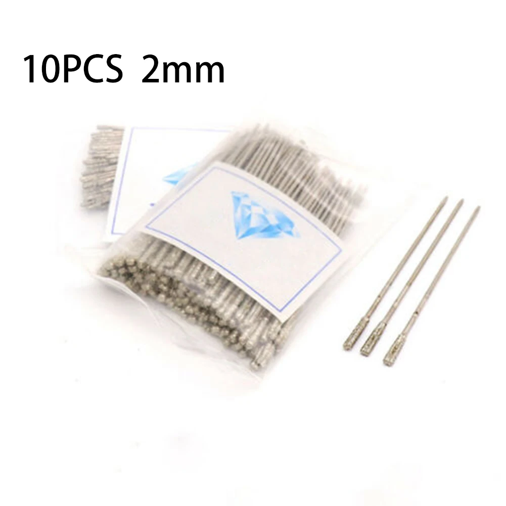 Diamond Coated Tipped Drill Bits 1mm 1.3mm 2mm 1.8mm 2.4mm 10pcs For Drilling Jade Agate Stone Crystal Jewelry Replacing Parts
Diamond Coated Tipped Drill Bits 1mm 1.3mm 2mm 1.8mm 2.4mm 10pcs For Drilling Jade Agate Stone Crystal Jewelry Replacing Parts